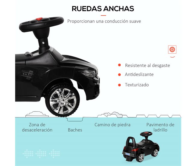 Carro Andador PP e Metal HOMCOM Preto