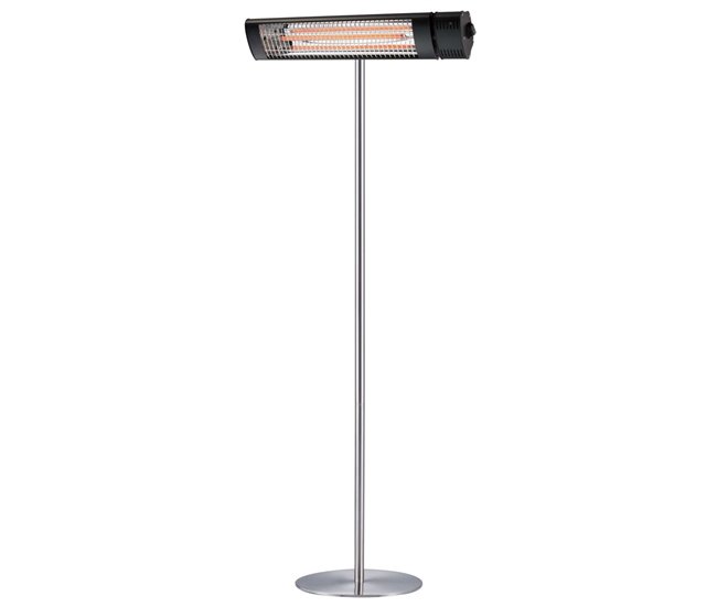Radiador Exterior CALDO IRB NERO TERRA Sined com Pedestal 2000W, Preto e Cinzento Preto