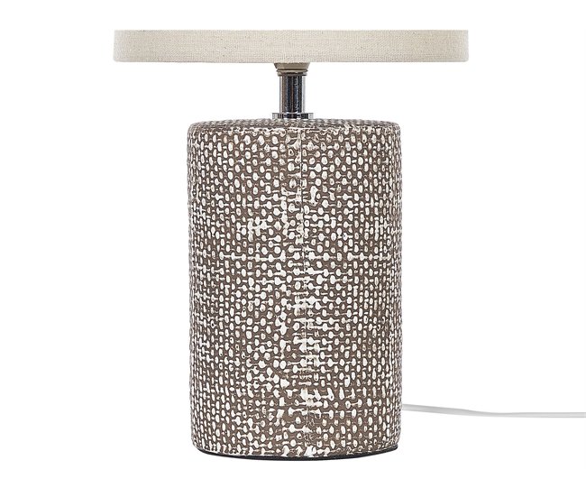 Beliani Candeeiro de mesa IDER Castanho