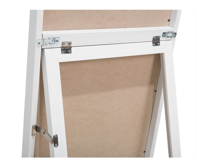 Beliani Espelho de pé TORCY 40x3 Branco