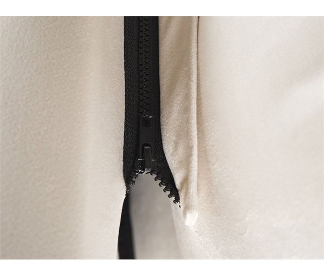 Beliani Cama com estrado Veludo BATILLY Bege