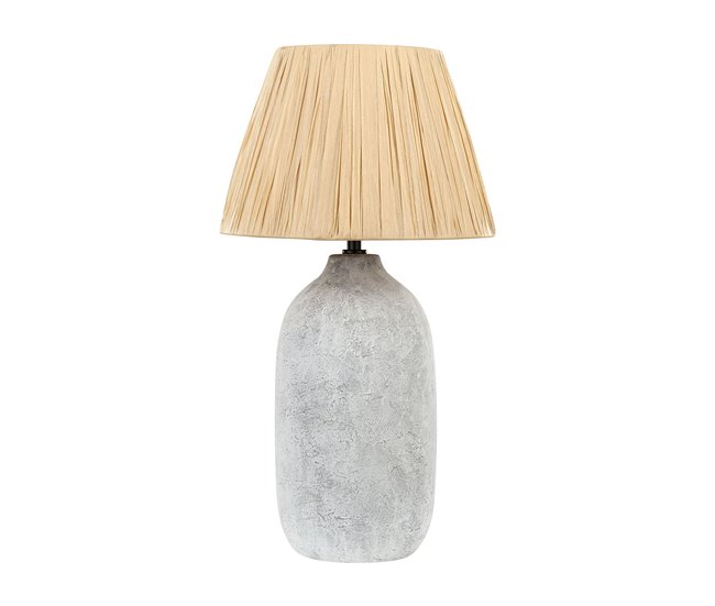 Beliani Candeeiro de mesa MATILDE Cinza