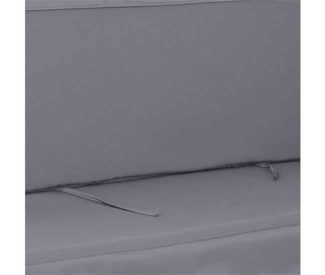 Almofada para Baloiço Poliéster e PP Outsunny Cinza