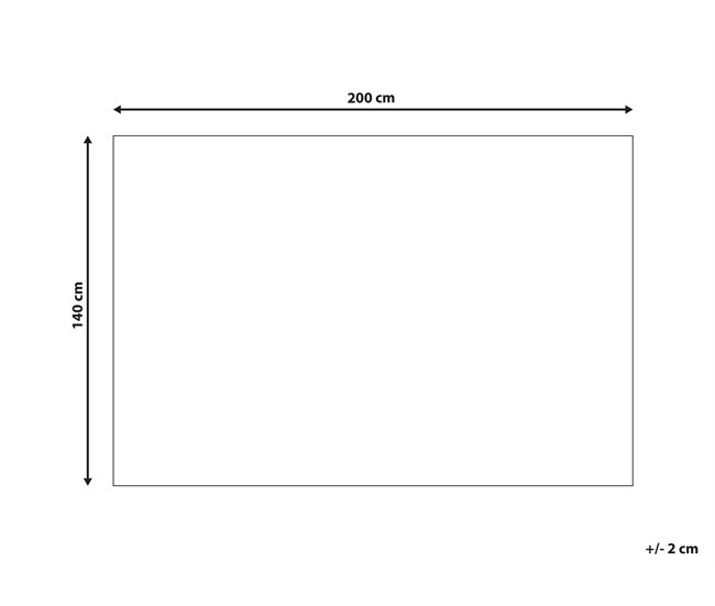 Beliani Pelos curtos BANOO 140x200 Bege