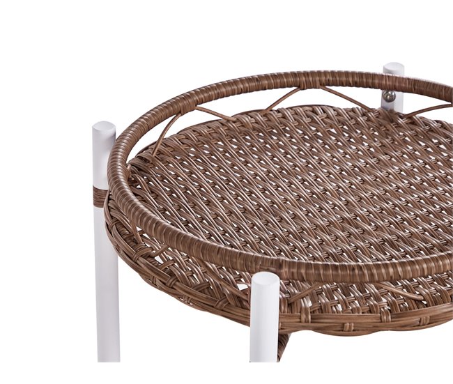 Beliani Conjunto bistrô LEVICO Branco