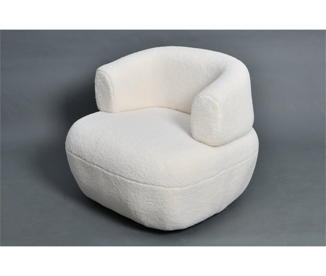 Cadeirão IVORY decorativo cor branca Branco