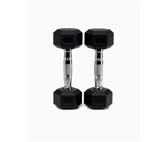 Halteres Hexagonais 3Kg (Par) - BOOMFIT Preto