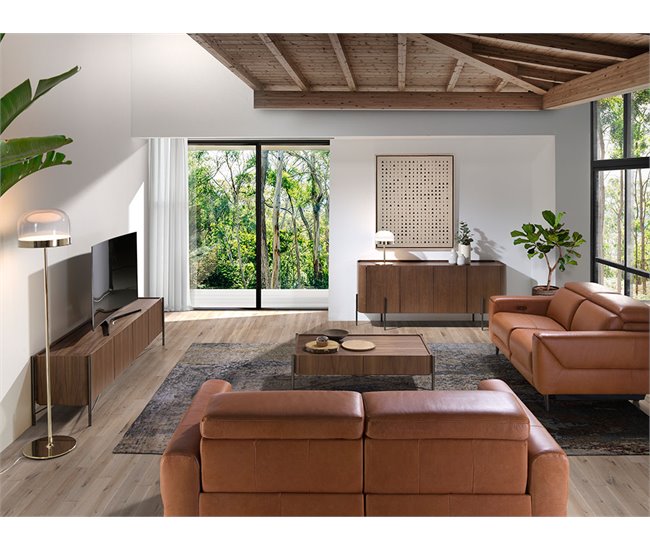 ANGEL CERDA Candeeiro de mesa em aço e vidro transparente Dourado