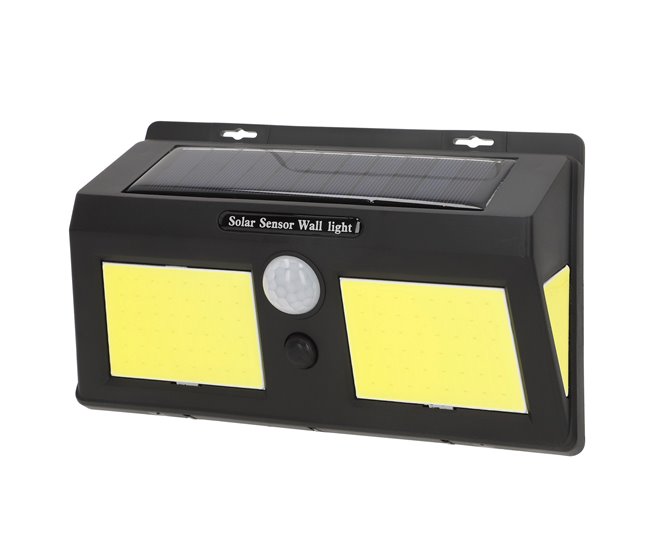 Aktive Conjunto de 6 luminárias solares LED de 500 lúmens Preto