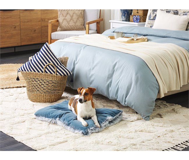 Beliani Cama para animais de estimação ERGANI Azul