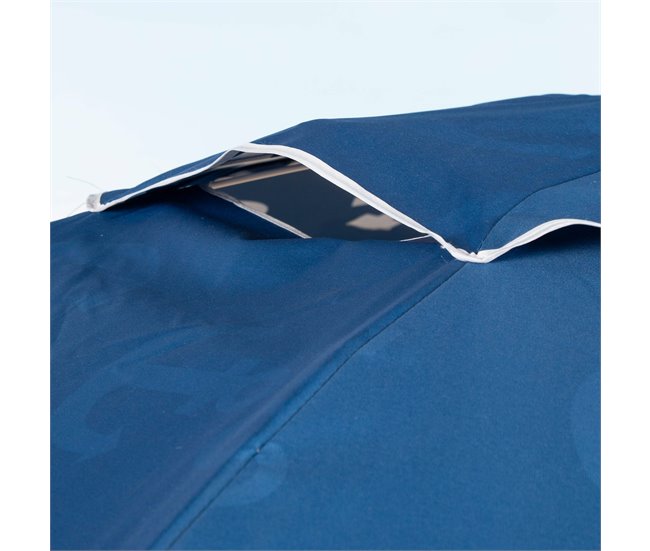 Aktive Guarda-sol de praia à prova de vento 8 varas Azul