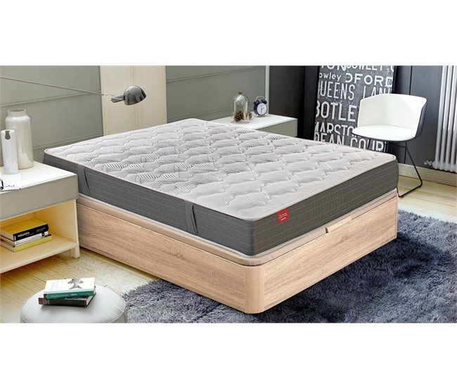 Colchão DREAMLIGHT 8K PIKOLIN de molas de fio contínuo Normablock + sommier grátis Pikolin color branco 