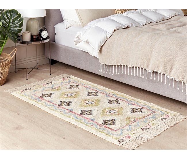 Beliani Entrelaçado TERKOS 80x150 Multicor