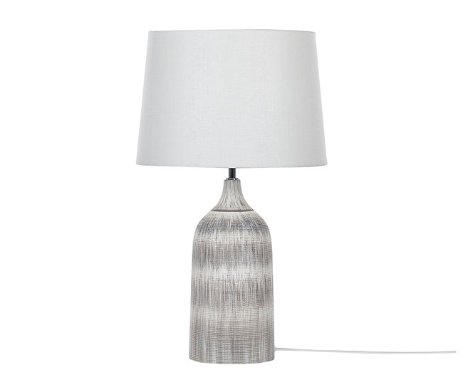 Beliani Lámpara de mesa GEORGINA Azul