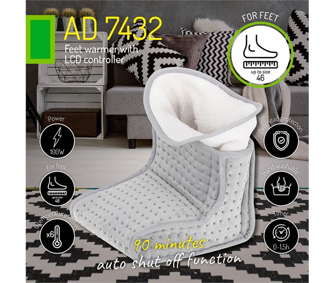 Aquecedor de Pés Adler AD7432 Cinza