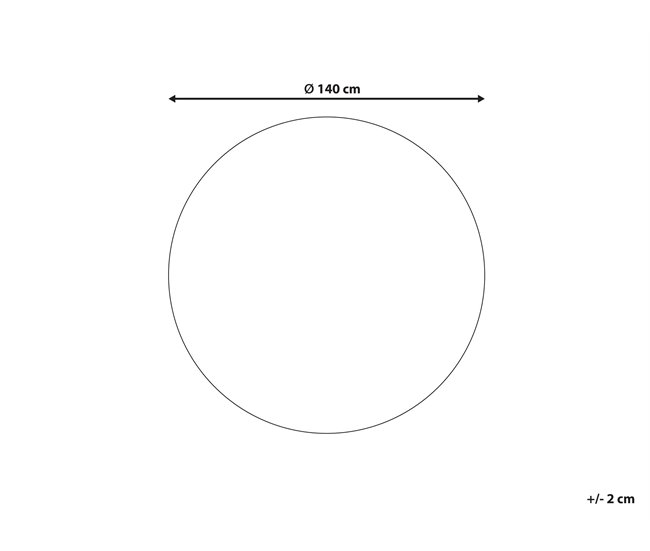 Beliani Entrelaçado MELEKLI Branco/ Bege