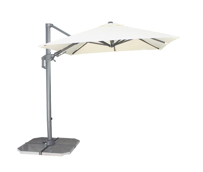 Guarda-sol GALIA 250x210x210cm cor branca Branco