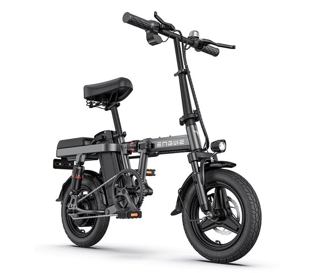 ENGWE T14 EU - Bicicleta elétrica compacta | Autonomia de 45KM Cinza