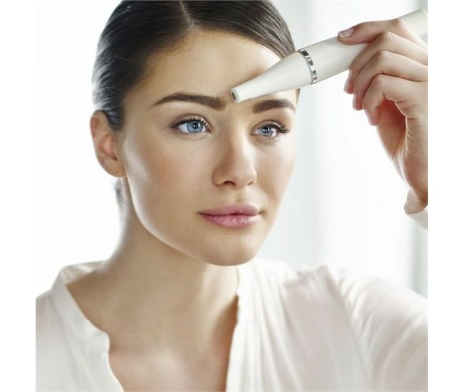 Aparelho de Limpeza-Depilação Facial Elétrico 810 Branco