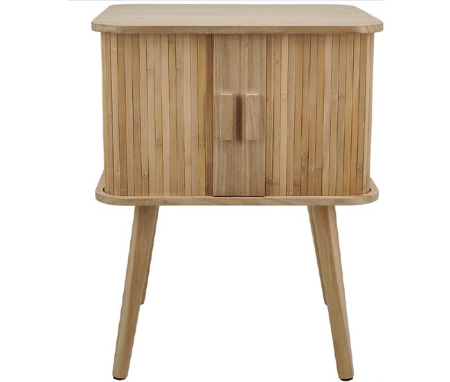 Cómoda MILO com porta de correr 45x40x58cm Natural