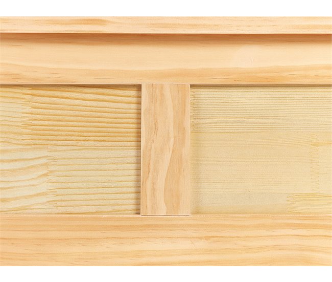 Beliani Cama com estrado Pinho MAYENNE 169x208 Castanho