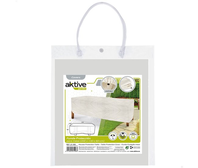Tampa protetora de mesa Aktive Garden Branco