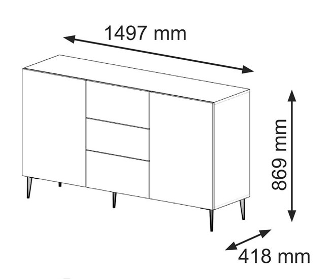 APARADOR RAVENNA B 150 Branco