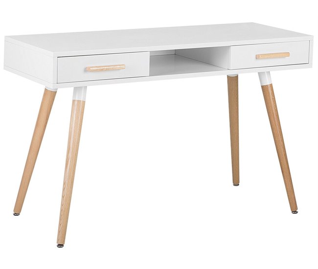 Beliani Secretária FRISCO 120x50 Branco