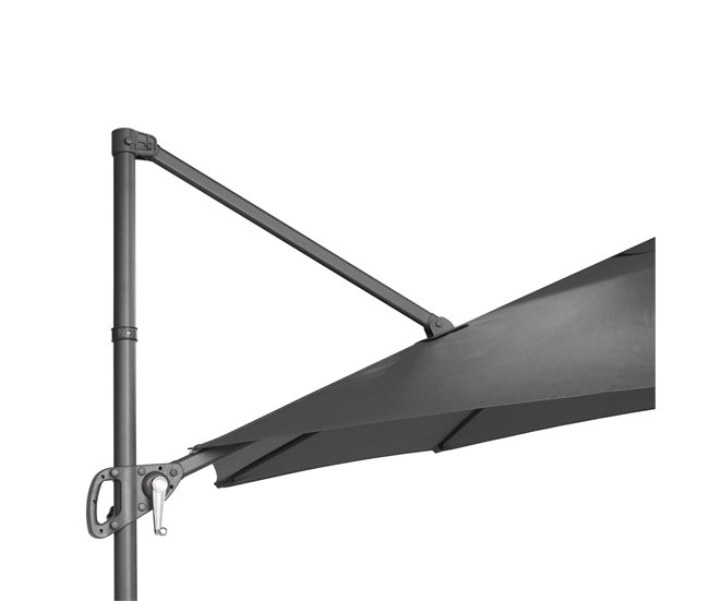 Guarda-sol ABBY 300x300x245cm Cinza Escuro