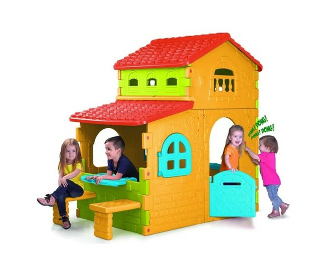 Casa Infantil de Brincar Super Villa Feber Multicor