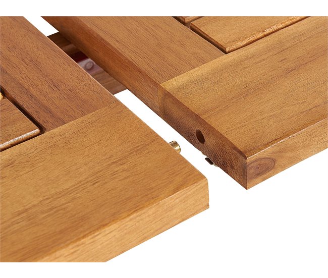 Beliani Mesa extensível MAUI Castanho