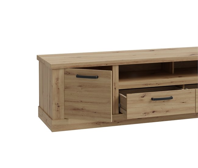 Móvel de TV AREZZO em carvalho artisan Carvalho
