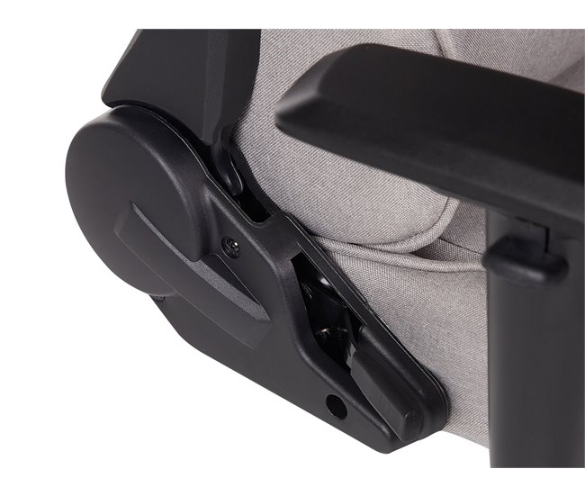 Beliani Cadeira de Gaming WARRIOR Cinza Claro