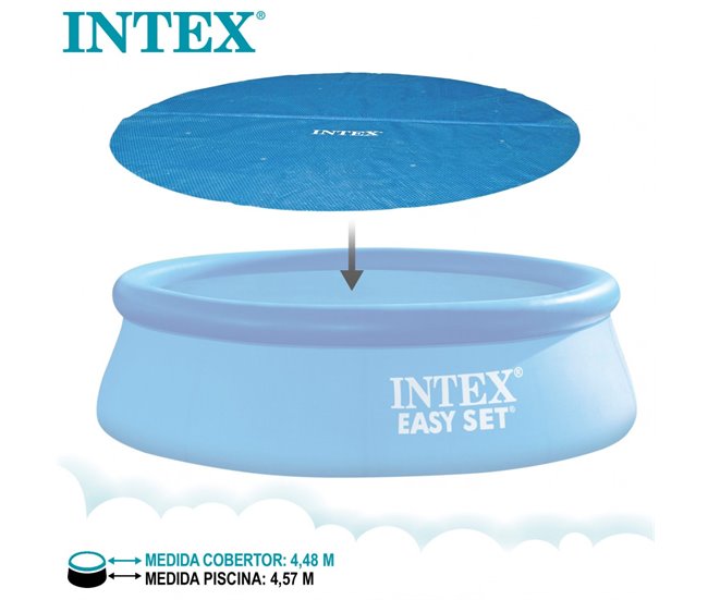 Cobertura solar INTEX para piscinas Azul