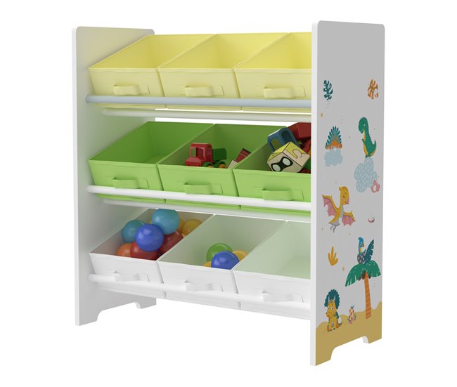 Estante para crianças Boiro 3 níveis aglomerado 62 GR1531651
