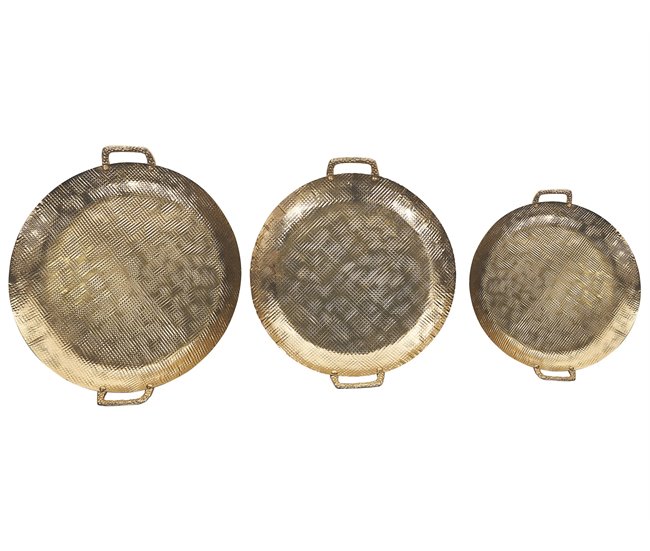 Beliani Prato decorativo DEORIA Dourado