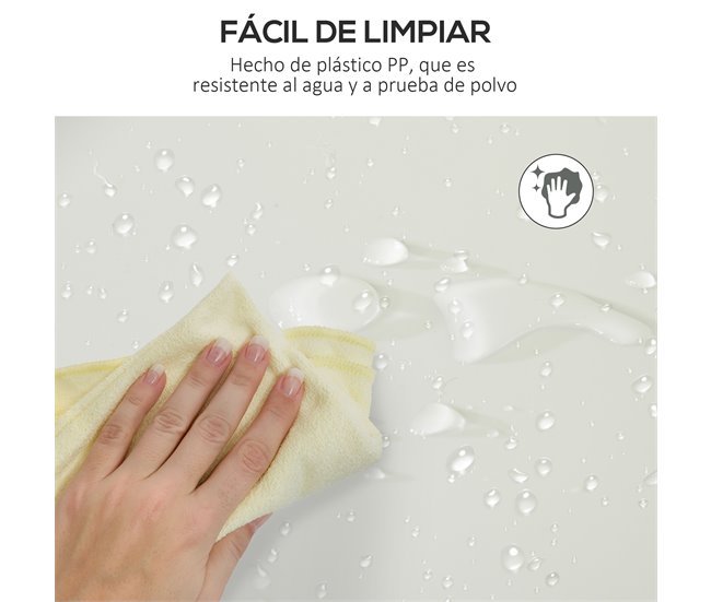 Armário Modular 12 Cubos PP e Aço HOMCOM Natural/ Branco