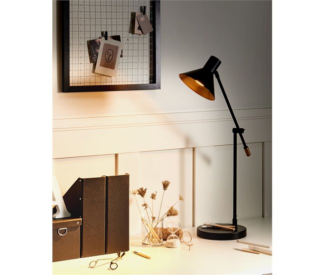 Beliani Lámpara de mesa PINKEEN Preto
