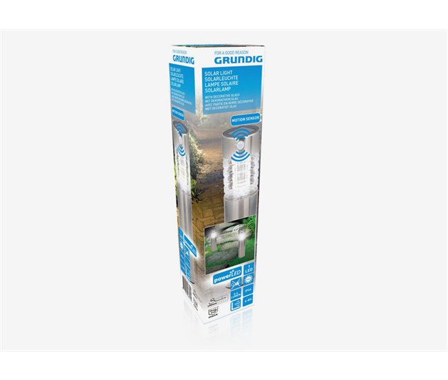 Candeeiro sola com vidro decorativo GRUNDIG Cinza