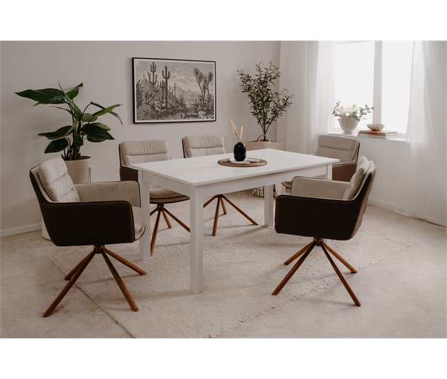 Mesa extensível DORA Branco