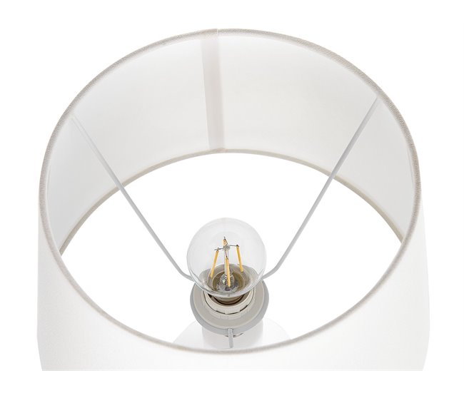 Beliani Candeeiro de mesa LAMBRE Branco