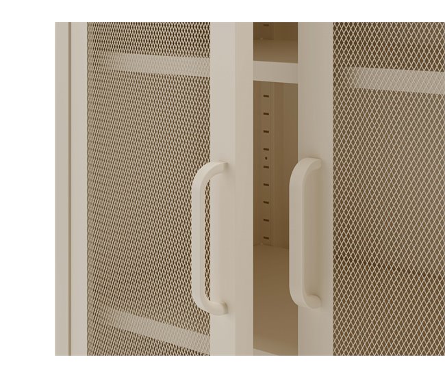 Aparador DIORA 100x70x40cm 2 portas Creme