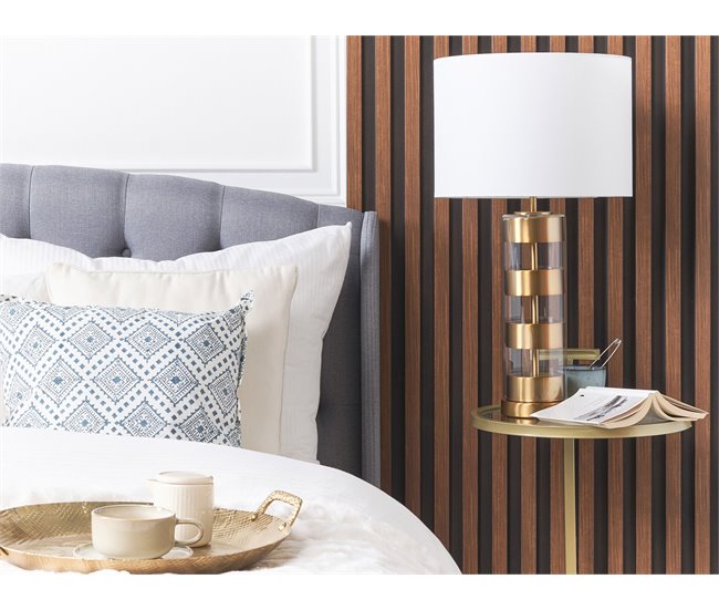 Beliani Candeeiro de mesa BEATTON Dourado