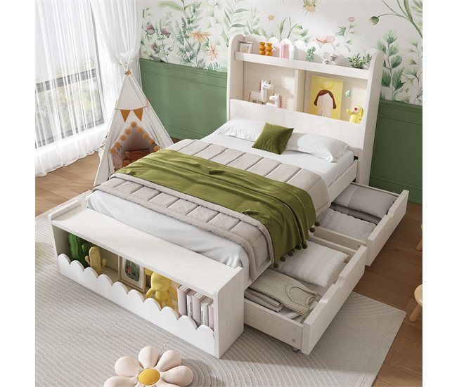 Camas individuais 98x230 Branco