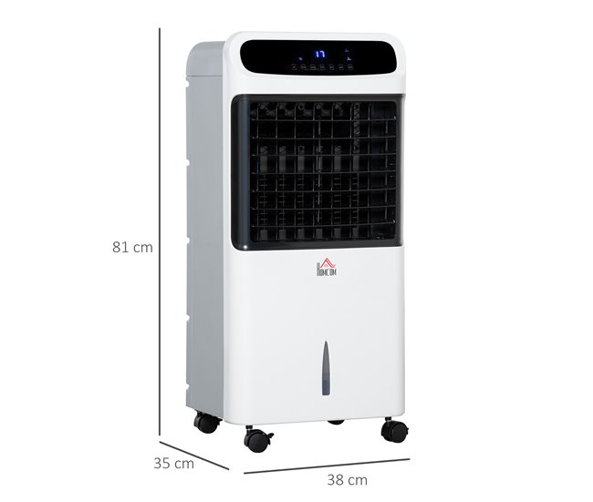 Climatizador Portátil ABS HOMCOM Branco