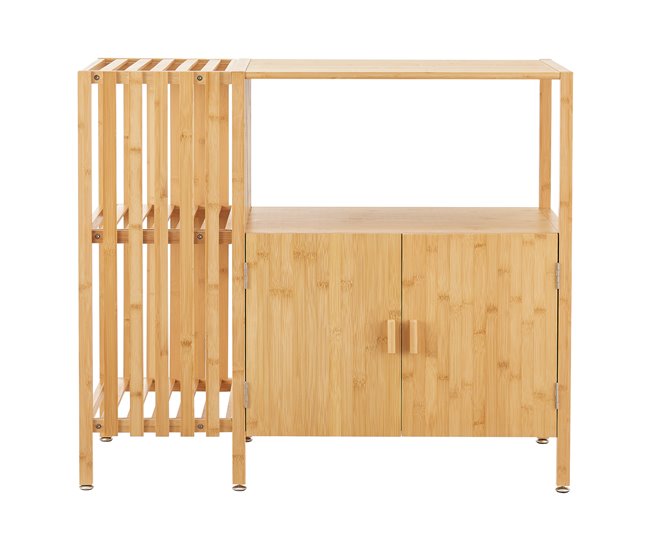 Aparador Varanger com 2 portas de bambu Natural