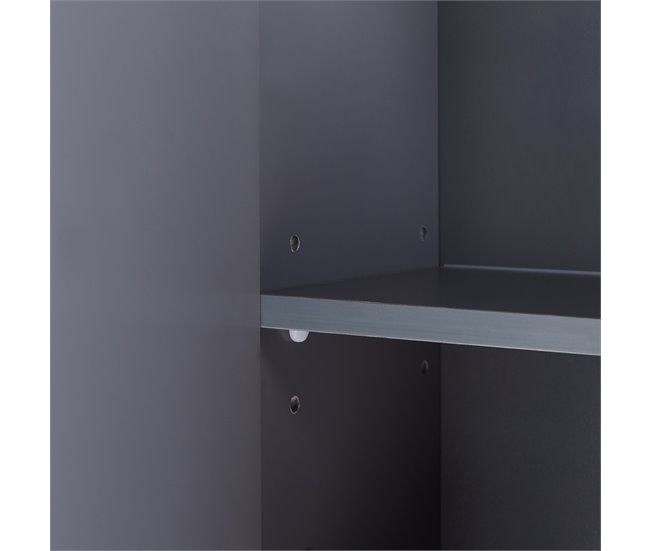 Armário espelho de sobrepor Overath 2 portas [en.casa] Cinza