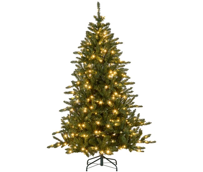 Árcore de Natal Plástico, Metal HOMCOM, casa - natal Verde