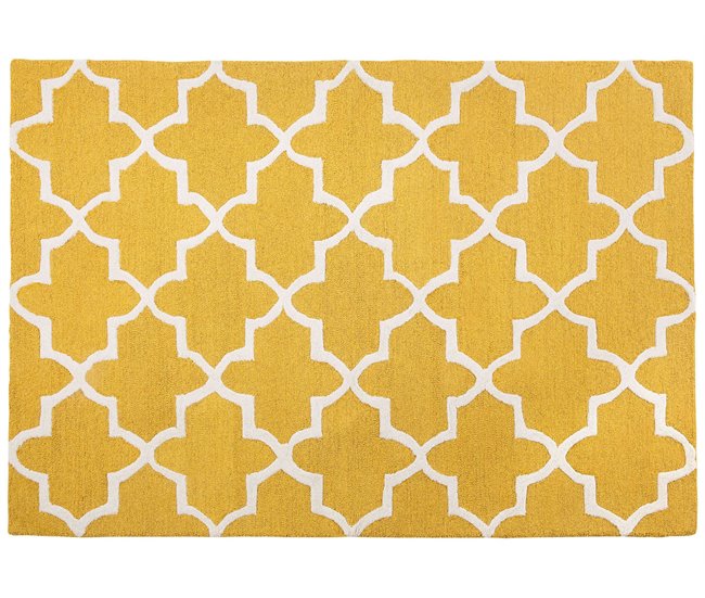 Beliani Pelos curtos SILVAN 160x230 Amarelo