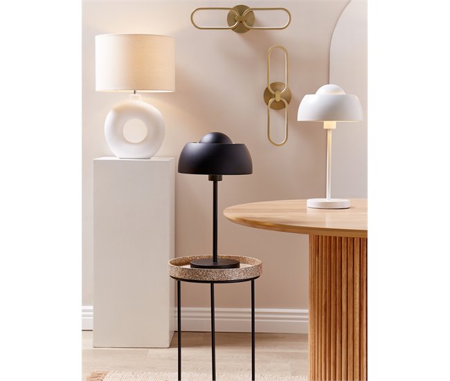 Beliani Candeeiro de mesa SENETTE Branco